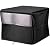 UNUN Fire Pit Covers Waterproof, Patio Firepit Covers Square Heavy Duty for Fire Table - 28 L×28 W×25 H inches(Black&Grey)