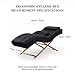 TATARTIST Lash Bed Professional Eyelash Extension Bed Comfortable Curved Cushion Treatment Table Beauty Salon Spa Massage Table for Lash Technicians (Black)