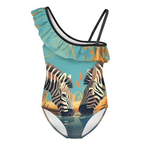 Image of Yzaoxia Girls Swimsuits One Piece Bathing Suit Sleeveless Gymnastics Swimwear for Kids 3-14Y