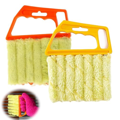 2 Cepillos De Limpieza Para Persianas,Cepillos Limpiar Persianas,Limpiador De Persianas Venecianas,Limpiador Cepillo Persianas Venecianas, Limpiador De Láminas,Para Limpiar El Polvo Persianas