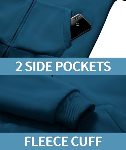 Mens Fleece Hoodies Zip Up Warm Thick Winter Jacket - image 6