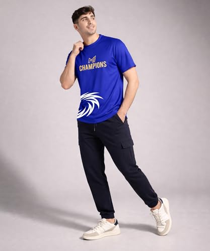 Image of SHODOX Men's IPL Cricket Jersey Dot Knit Breathable Half Sleeve Sports Fit T-Shirt Lightweight Relaxed Fit Athletic Team Wear Summer 2026 Poly Blends