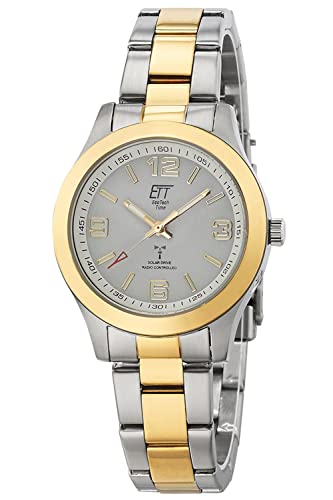 ETT Eco Tech Time Funk Solar Damen Uhr Analog mit Edelstahl Armband ELS-11498-41M Cover