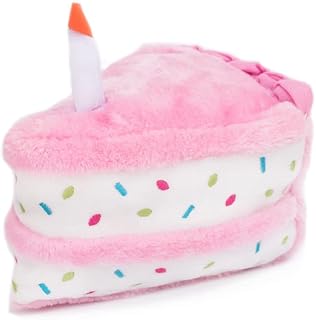 Zippy Paws Zp862 Birthday Cake - Juguete para Perro, Color Rosa