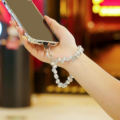 Danni Yan Crystal Phone Wrist Strap Water Drop Beaded Wristlet for Women by Danni Yan - Used condition - Image 2