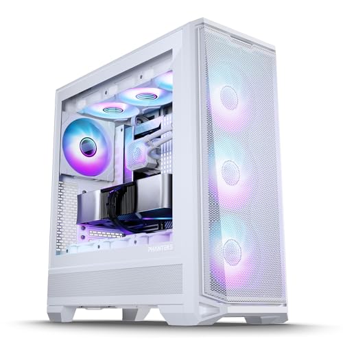 Image of PHANTEKS Eclipse G400A Tempered Glass ATX MID-Tower Computer CASE - White