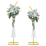 Wedding Arch Backdrop Stand(8ft&6.8ft) with Ballon Sets,Metal Wedding Arches for Ceremony,Balloon Ar