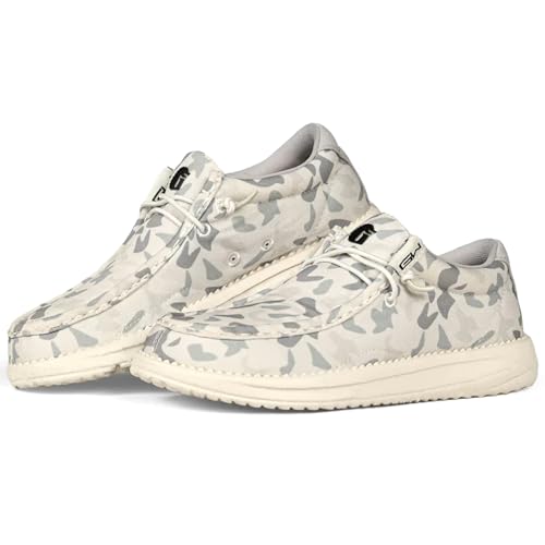 Image of Gator Waders Womens Camp Shoes - Breathable Slip-On Loafers - Elastic Laces - Ultralight All Day Cushioning - Fitted Feel