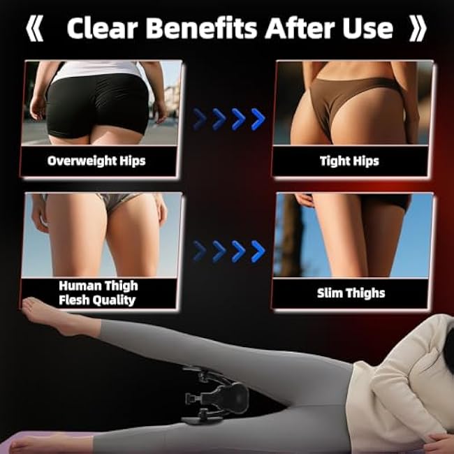 Thigh Trainer Hip Trainer Kegel Exerciser, 132lbs Leg and Inner Thigh Strength Excrcise Equipment, Hip Shaper Trainer Machine,Pelvic Floor Strengthening Device, Thigh Toner Workout