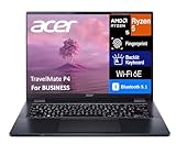 acer TravelMate P4 Ultra Thin & Light Professional Laptop 14' FHD+ Display (AMD Ryzen 5 PRO 6650U, 32GB DDR5, 512GB PCIe SSD) Copilot, Backlit KB, Fingerprint, Wi-Fi 6E, Webcam, Windows 11 Pro