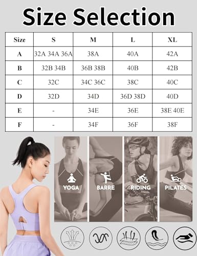Image of Paeceioni Sports Bras for Women High Support, Women's Sports Bras, Everyday Comfy Sleeping Bras, Comfortable Bras for Women