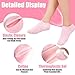 2Pairs Moisturizing Socks - Silicone Socks for Dry Cracked Feet Women - Lotion Gel Socks for Repairing,Softening and Hydrating Feet