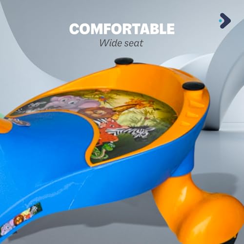 Image of Wishmaster Swing Magic Panda Car for Kids, Twister Ride on, Non Battery Operated Baby Push Rider Without Music & Light | Self-Balancing Twist Steering | Age 2-8 Years