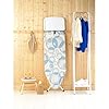 Brabantia - Ironing Board C - Extra Large Steam Iron Rest - Adjustable in Height - Non-Slip Rubber Feet - Triple Layer Cotton Cover - Foldable XL Unit - Bubbles - 124x45 cm