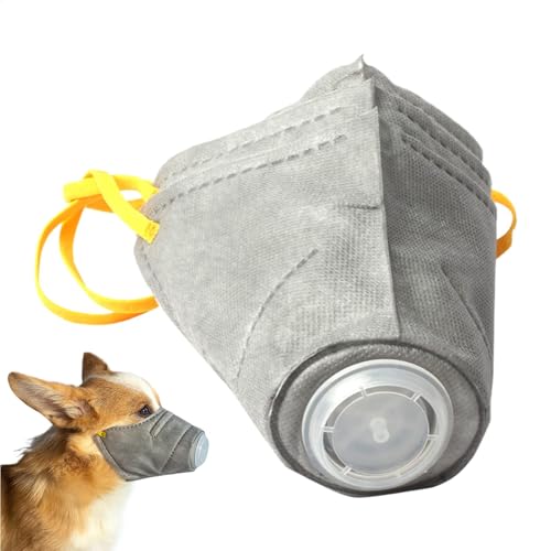 犬の呼吸器マスク - 犬のエアマスク| 犬の呼吸器マスク | 犬のガスマスク|調整可能な犬の呼吸銃口|再利用可能な犬の銃口、小さな犬用の犬の銃口、噛むのを防ぐための再利用可能な犬の銃口