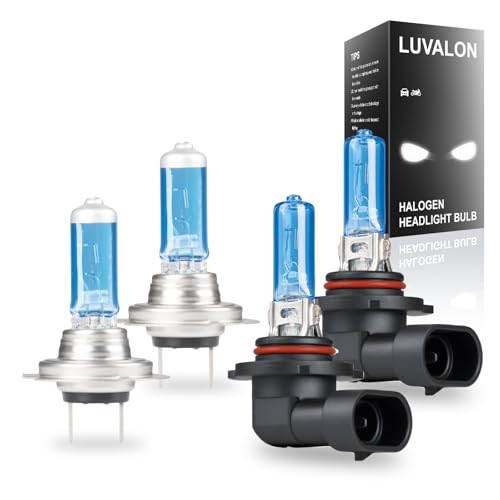 LUVALON H7 9005 Headlight Bulbs Combo for Hyundai Elantra 2014