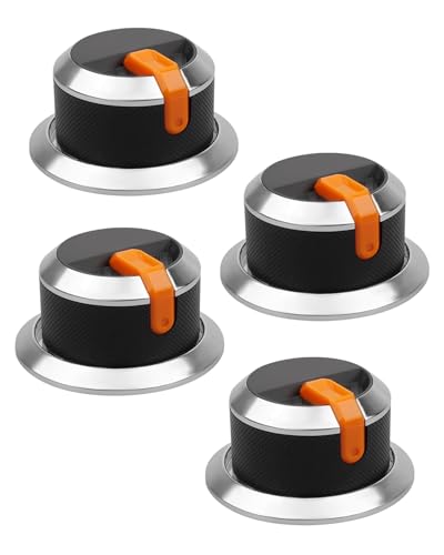 Vagmuxado Griddle Burner Knobs Kit Fit for Blackstone 1666 1935 2311 1883 1517 17 22 28 36 Gas Replacement Parts Blackstone Griddle 4 Burner Knobs 4 Pcs