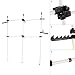 Yosoo Carril de Ropa de Acero Resistente,Bastidor de Ropa Soporta hasta 240kg,...