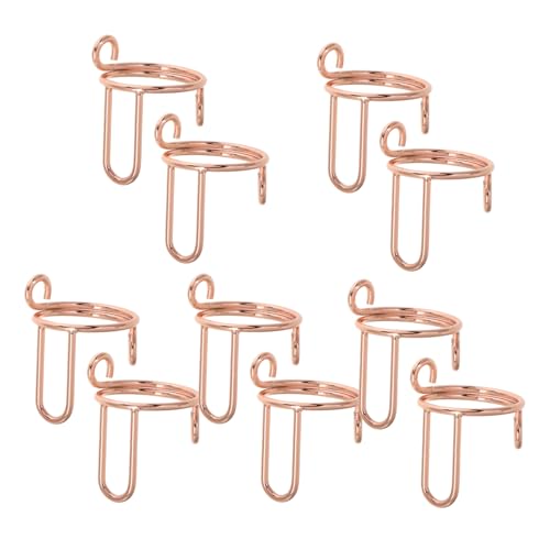 JPXXFM Anillos de uñas para Mujeres Pack Ajustable Anillos de la uña Decoraciones de uñas de Metal Sin joyería de Pegamento para Fotos de Arte de manicura