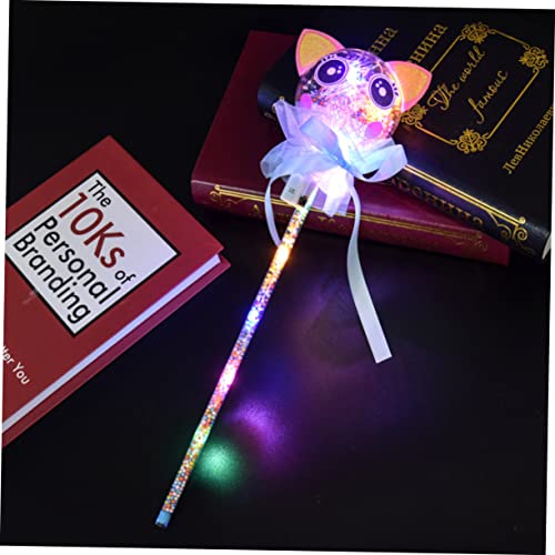 KICHOUSE 2 Pçs Brinquedo Crianças Vara Varinha Brilhante Vara Crianças Fada Conjunto LED Criança