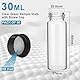 50 Pack 30ml Glas Flaschen mit Schraubkappen Labor klare Flüssigkeit Probe Flaschen für ätherisches Öl, Parfüm, Medikamente, Reagenz, Salbungsöl