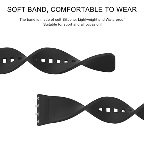 Image of Tobfit Strap Compatible for Samsung Galaxy Fit 3 (Watch Not Included), Flexible Premium Adjustable Watch Band for Galaxy Fit3 2024 SM-R390 Men & Women