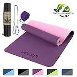 [page_title]-Lixada Gymnastikmatte Yogamatte TPE Freundliche,Umweltfreundliche,rutschfeste,Trainings Fitnessmatte für Yoga,Pilates und Bodenübungen mit Tragegurt und Aufbewahrungstasche