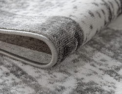 Unique Loom Sofia Collection Area Rug - Salle Garnier (6' 1" X 9', Gray/ Ivory) #TOP5