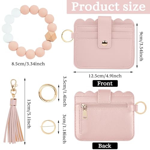 Image of Wristlet Wallet for Women with Keychain - RFID Card Holder Small Wallet Wristlet with Key Ring
