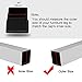 Rubber Square Shaped Furniture Table Leg Foot Cover Caps 35mm x 35mm 4pcs Black
