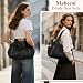 Imagen de Mabecol Bolso Mujer PU Bandolera Hombro Tote Shopper Grande Mano Negro
