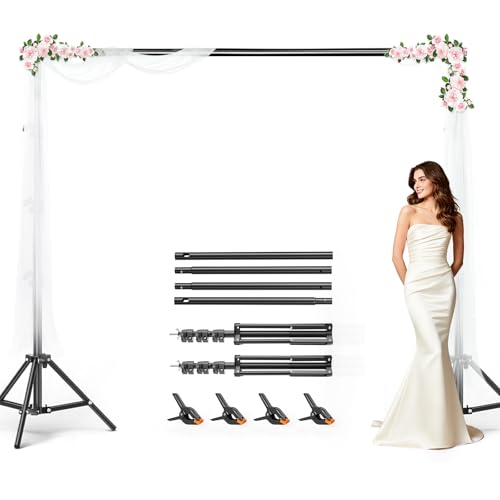 Soporte para fondo fotográfico ajustable 6.5x10 pies BEIYANG miniatura 1