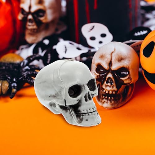 Cráneos de plástico Totority (17 piezas) para decoración de Halloween y fiestas de terror 7