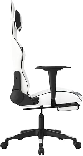 Miniatura 5 de Silla de escritorio para juegos de masaje con reposapiés, silla de computadora para juegos, adecuada para ver actuaciones, trabajar, descansar,