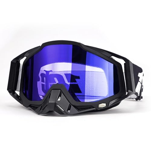 Gykutix Lunette Moto Cross Lunettes Moto Coupe Vent Lunettes Moto Tout Terrain Lunettes de Motocross Goggles pour VTT, Casques Ouverts