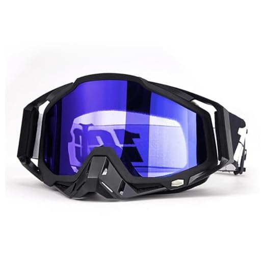 Gykutix Occhiali Motocross Occhiali da Moto Antipolvere Occhiali da Motocross Mascherina Motocross Occhiali di Sicurezza per Moto, ATV, Casco Compatibile