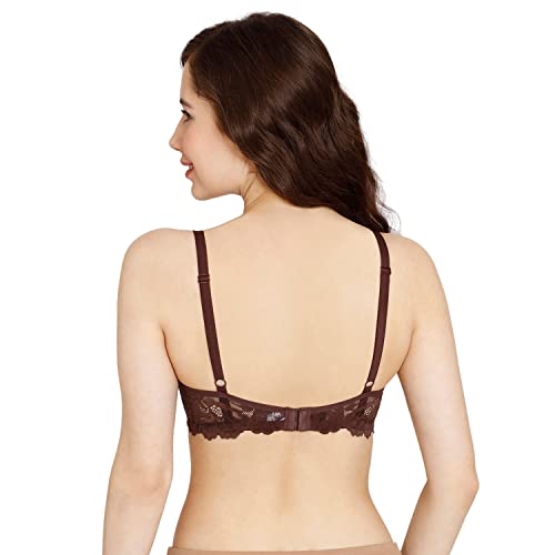 Image of Rosaline by Zivame Women's Nylon Elastane Wire Free Casual Non-Padded T-Shirt Bra