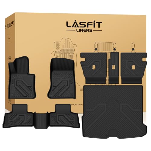 Image of LASFIT Floor Mats & Cargo Mat with Seatback for Mercedes Benz GLC 2023-2026