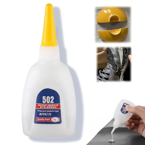 502 Super Glue - Quick-Drying Universal Adhesive for Plastic, Metal, Wood, Rubber and Crafts - Clear Strong Waterproof Formula