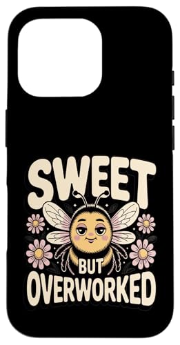 Sweet But Overwork Cute Bee Mood Worker �X�}�z�P�[�X iPhone 16 Pro �p