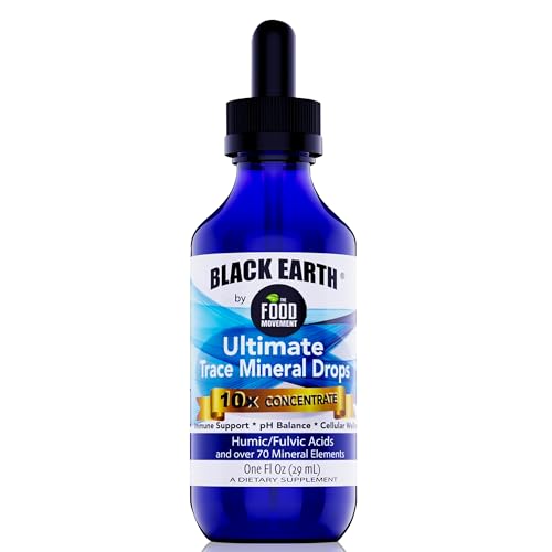 The Food Movement Co. Black Earth Ultimate Trace Minerals 10x