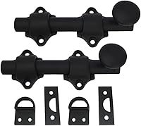 Vista 11 de QCAA Perno de puerta holandés de latón macizo, 36 ", latón pulido lacado, 1 paquete, hecho en Taiwán