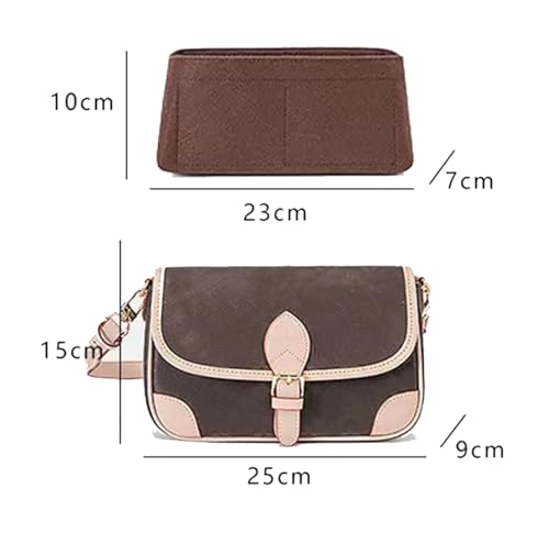 Lckaey Purse Organizer Insert, used for new Diane stick liner bag storage and sorting bag2072red