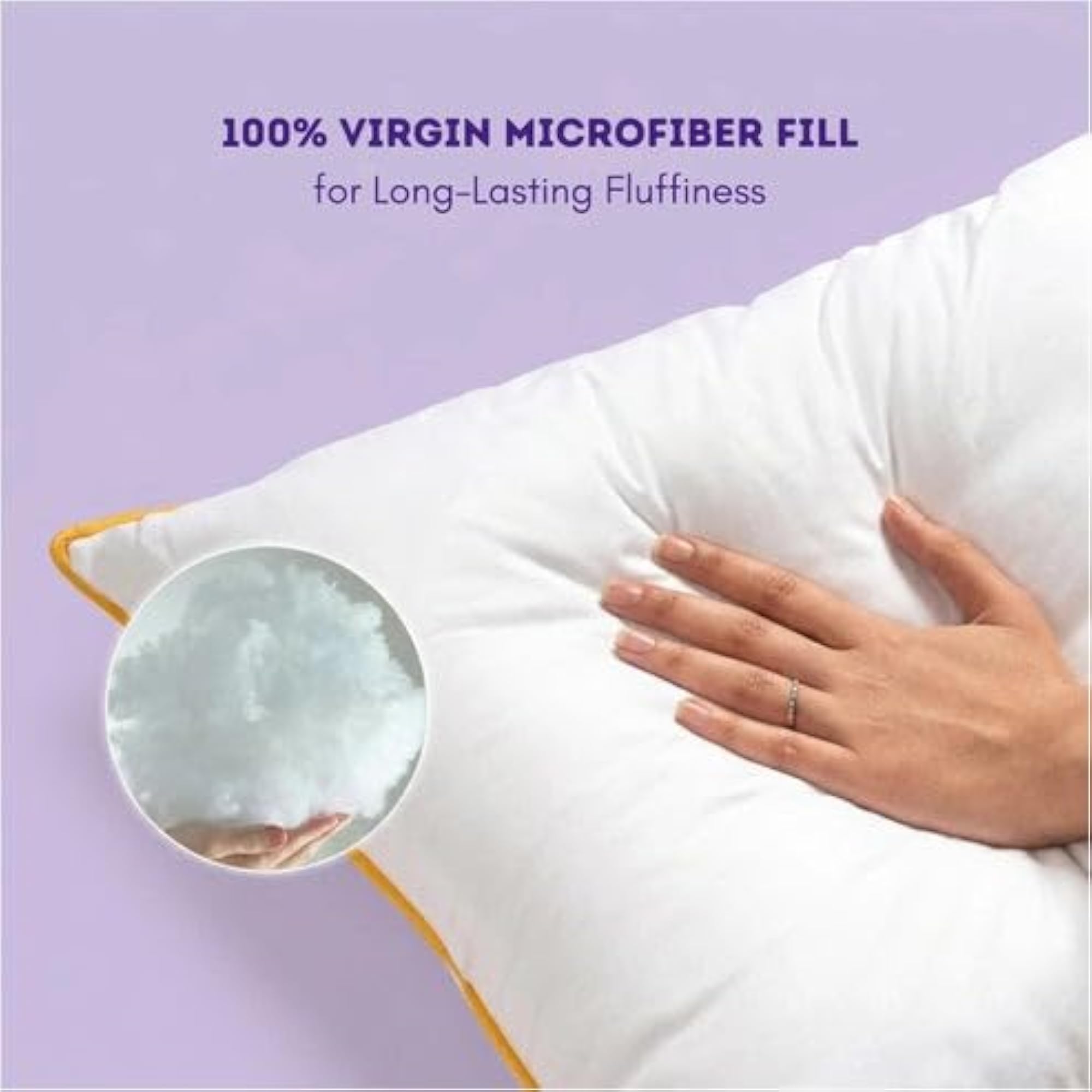 Microfiber Cuddle Body Pillow for Support, Machine Washable