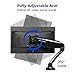 FLEXIMOUNTS M01 LCD arm Desk Monitor Mount for 10''-27'' Computer Monitor Deluxe w/Gas Spring arm,With Clamp or Grommet Desktop Support