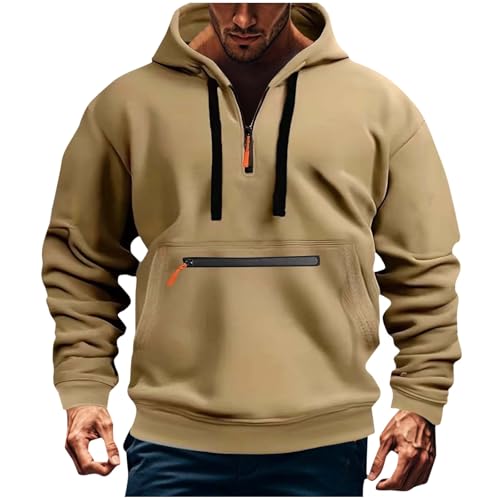 Sweat à capuche homme motif chrétien chemise cargo kaki XXXL
