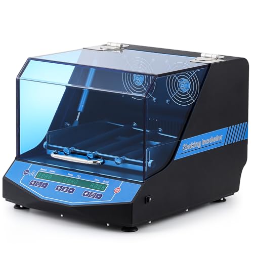 BAOSHISHAN Lab Shaking Incubator, Incubating Orbital Shaker 50rpm-300rpm Temp. Range +5~60 Degrees Celsius 110v