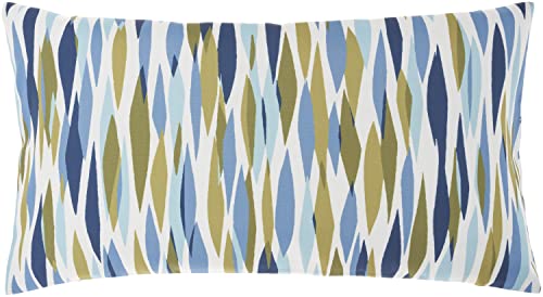 Waverly Pillows Bits N Pieces Washable Indoor/Outdoor Navy 12" X 21" Throw Pillow #TOP1