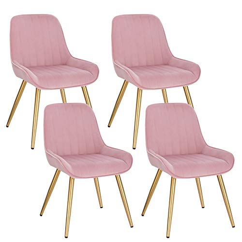 Lestarain 4x Sillas De Comedor Dining Chairs Sillas Tapizadas Paquete De 4 Sillas Cocina Nórdicas Terciopelo Sillas Bar Metal Silla De Oficina Rosa Lestarain 4x Sillas De Comedor Dining Chairs Sillas Tapizadas Paquete De 4 Sillas Cocina Nórdicas Terciopelo Sillas Bar Metal Silla De Oficina Rosa