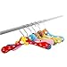 Produktbild Foxnovo 5 x Baby Cartoon hölzerne Kleidung Hose Hook Kleiderbügel (Zufallsmuster)